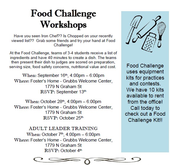 Food Challenge Flyer