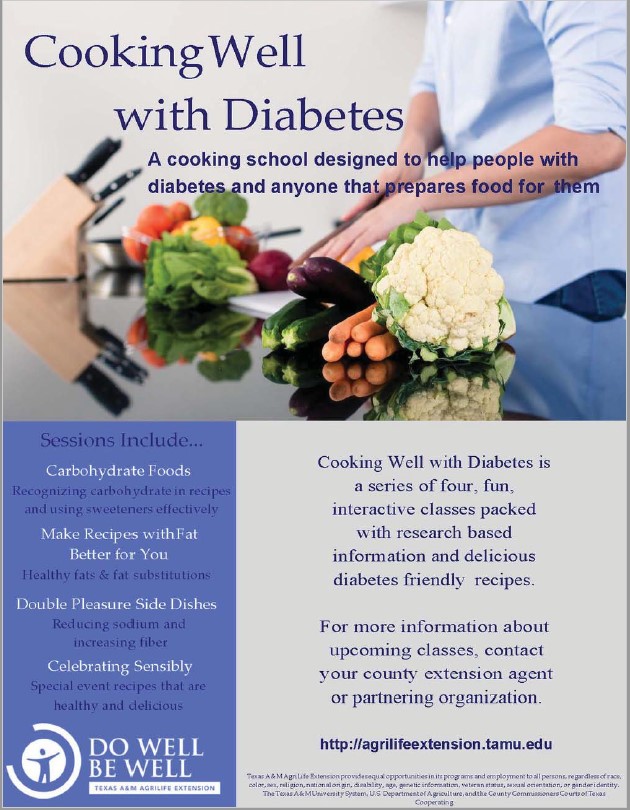 Cooking Well with Diabetes Flyer